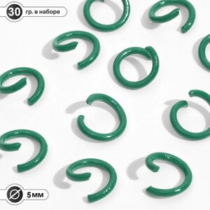 Кольцо соединительное, разъемное d=5 мм, набор 30 г), цвет зеленый