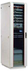 Коммутационный шкаф ЦМО ШТК-М-33.6.6-1ААА напольный, стеклянная передняя дверь, 33U, 600x1625x600мм