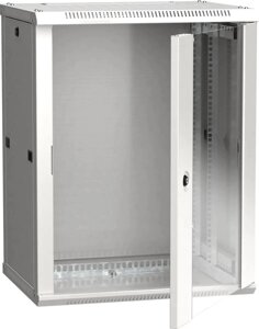 Коммутационный шкаф ITK LWR3-15U64-GF настенный, стеклянная передняя дверь, 15U, 600x770x450мм