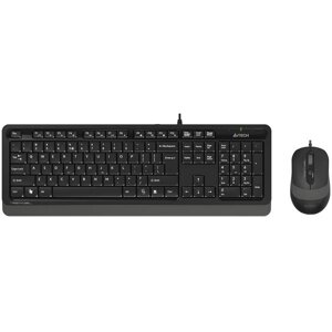 Комплект мыши и клавиатуры A4Tech FStyler F1010 черный/серый