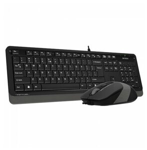 Комплект мыши и клавиатуры A4Tech Fstyler F1110 черный/серый