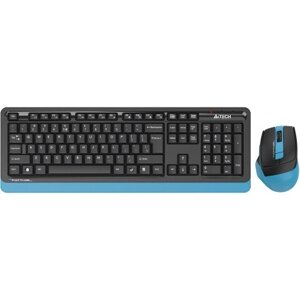 Комплект мыши и клавиатуры A4Tech Fstyler FG1035 черный/синий