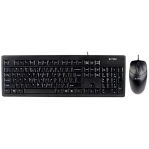 Комплект мыши и клавиатуры A4Tech KRS-8372 USB черный