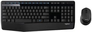 Комплект мыши и клавиатуры Logitech MK345 черный/черный (920-006489)