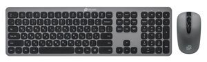 Комплект мыши и клавиатуры Oklick 300M серый