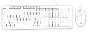 Комплект мыши и клавиатуры Oklick S650 белый/белый USB (1875257)