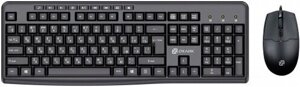 Комплект мыши и клавиатуры Oklick S650 черный/черный USB (1875246)
