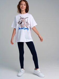 Комплект трикотажный фуфайка футболка брюки леггинсы