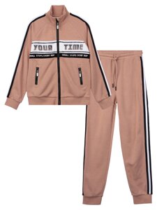 Комплект трикотажный толстовка брюки спортивный костюм школьницы спортивные штаны