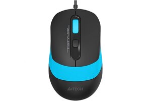 Компьютерная мышь A4Tech Fstyler FM10S черный/голубой