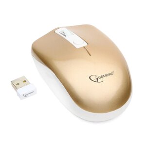 Компьютерная мышь Gembird MUSW-400-G бело-золотой
