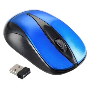 Компьютерная мышь Oklick 675MW черный/синий