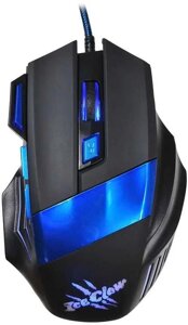 Компьютерная мышь Oklick 775G черный/синий USB