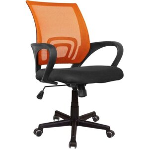 Кресло Бюрократ CH-696/OR черный/оранжевый
