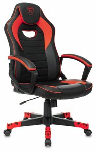 Кресло Zombie Game 16 текстиль/эко. кожа, черный/красный