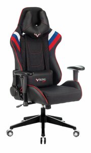 Кресло Zombie Viking 4 AERO текстиль/эко. кожа белый/синий/красный/черный