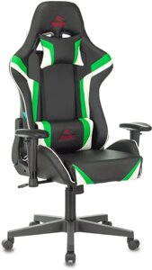 Кресло Zombie Z4 черный/зеленый эко. кожа