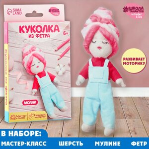 Куколка из фетра и шерсти