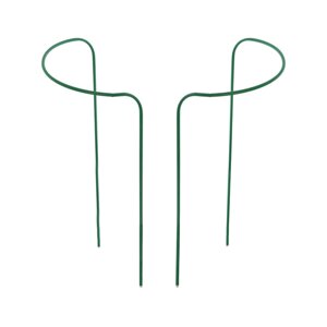 Кустодержатель для клубники, d = 20 см, h = 25 см, ножка d = 0,3 см, металл, зеленый