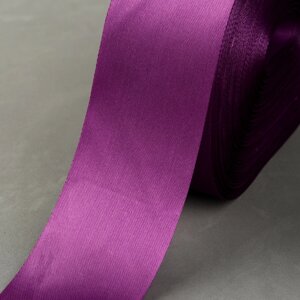 Лента атласная, 50 мм 100 5 м, цвет фиолетовый