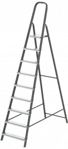 Лестница Сибртех 97959 (9 ступеней, стальной профиль, алюминиевые ступени)