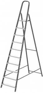 Лестница Сибртех 97960 (10 ступеней, стальной профиль, алюминиевые ступени)