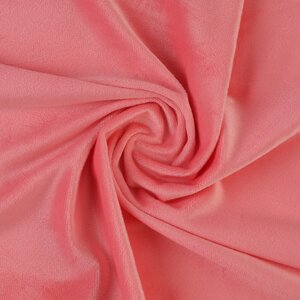 Лоскут для рукоделия, плюш, розовый, 50 50 см