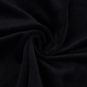 Лоскут плюш, 50 50 см, 220 г/м, цвет черный №102