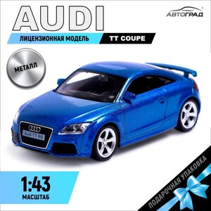 Машина металлическая audi tt coupe, 1:43, цвет синий