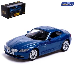 Машина металлическая bmw z4, 1:43, цвет синий