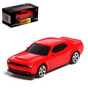 Машина металлическая dodge challenger srt demon, 1:64, цвет красный