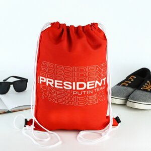 Мешок для обуви mr. president, цвет красный, 41 х 31 см