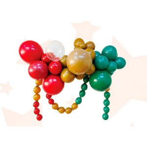 Набор для создания композиций из воздушных шаров, набор 52 шт., красный, зеленый, коричневый