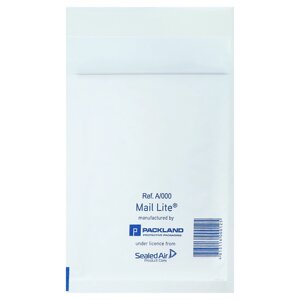 Набор крафт-конвертов с воздушно-пузырьковой пленкой 11х16 a/000, белый, 10шт