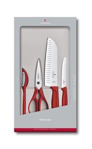 Набор кухонных ножей Victorinox Swiss Classic Kitchen (6.7131.4G) красный