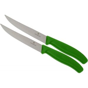 Набор кухонных ножей Victorinox Swiss Classic салатовый (6.7936.12L4B)