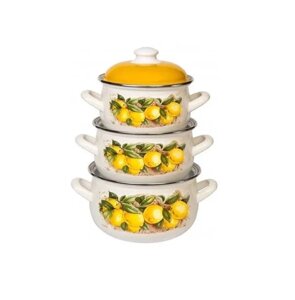 Набор посуды Interos Лимоны 3предмета (15842)