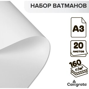 Набор ватманов чертежных а3, 160 г/м²20 листов