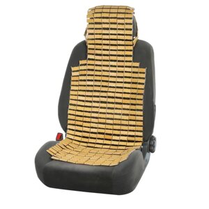 Накидка-массажер torso, на сиденье с капюшоном, 43109 см, бамбук, бежевый