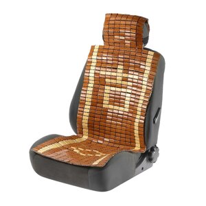 Накидка-массажер torso, на сиденье с капюшоном, 43115 см, бамбук, бежевый