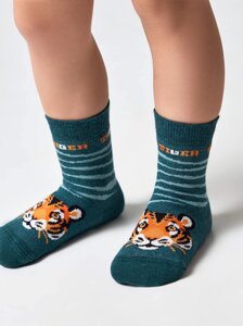 Носки детские Антискользящие носки TIP-TOP с рисунками, модель 474