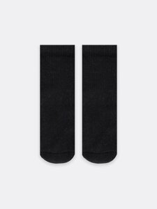 Носки детские черные с резинкой на паголенке и плюшевым следом