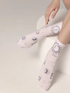 Носки женские Укороченные носки с хлопком «Sun&moon»