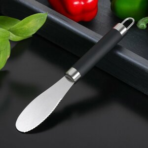 Нож для масла доляна venus, нержавеющая сталь, 25 см, цвет черный