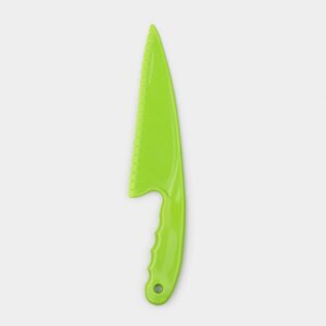Нож для торта доляна, 28,56 см, цвет зеленый