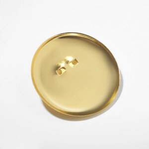 Основа для броши с круглым основанием см-367, набор 5 шт.) 35 мм, цвет золото