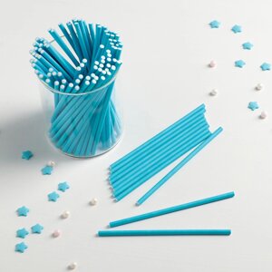 Палочки для кейк-попсов, 100,3 см, 100 шт, цвет синий