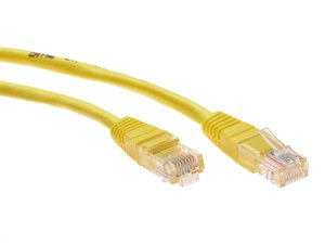 Патч-корд telecom PATCH CAT5e UTP 5M yellow (NA102-Y-5M)