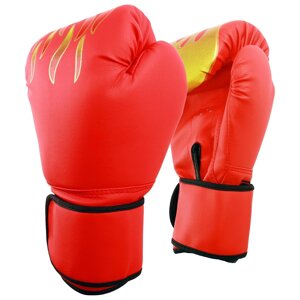 Перчатки боксерские, 12 унций, цвет красный
