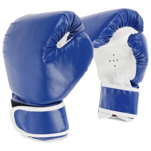 Перчатки боксерские детские, цвет синий